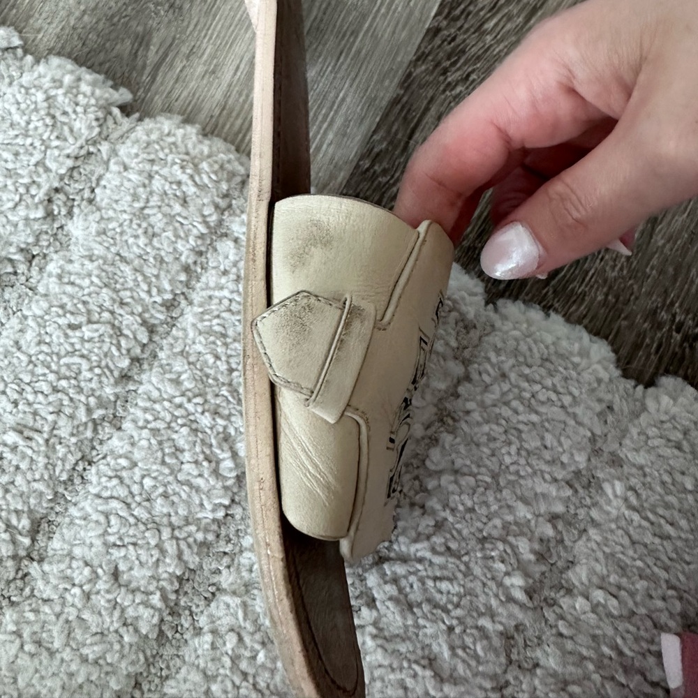 Tory Burch Melinda Slide Sandal Tan Beige 9 - Picture 3 of 9